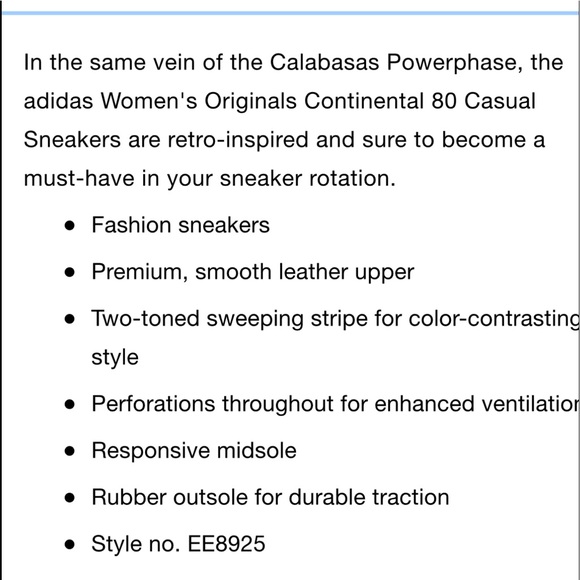 Adidas Continental 80 /White - Picture 4 of 4